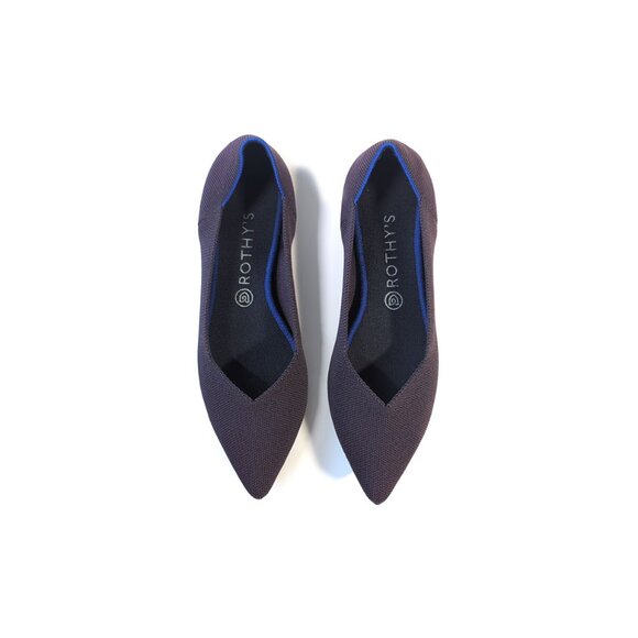 ROTHY'S Womens Size 11 The Point Flats Port Purple Flats - Picture 1 of 8